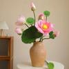 Long Stem Simulation Lotus Flower Green Plant Faux Flower  Floral Arrangement