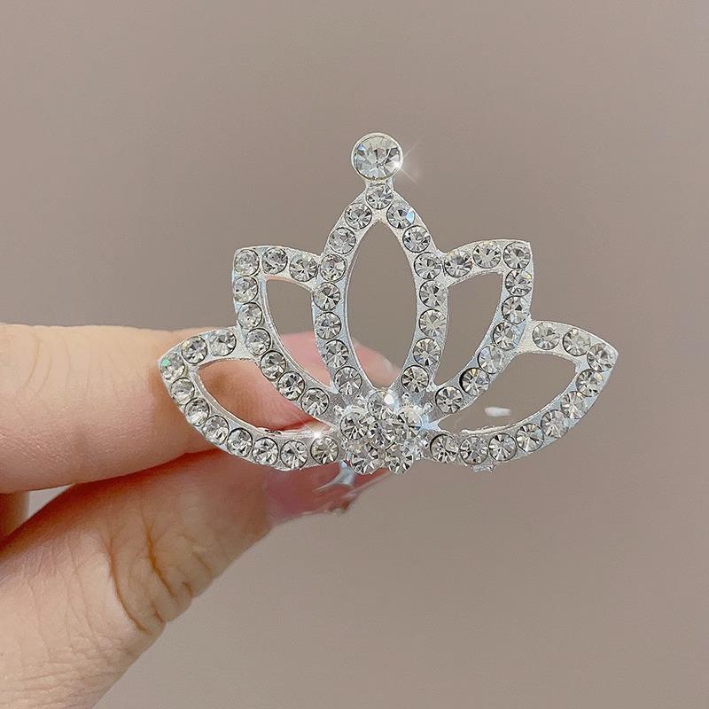 Dívčí princeznovská korunka sponka do vlasů ozdoba hlavy - Dětské vlasové doplňky na narozeniny a vystoupení