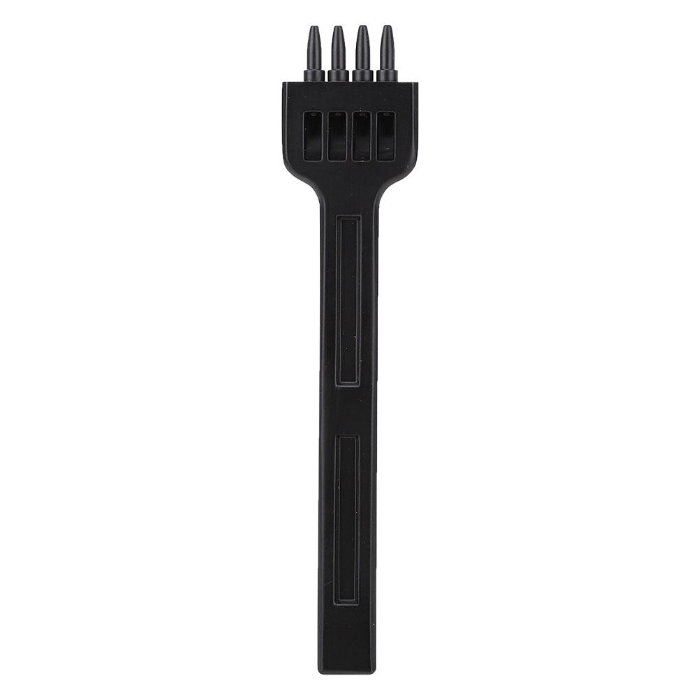 3PCS Leather Hole Puncher Stitching Punch Tool 4mm 2Celsius4Celsius6 Holes High Carbon Steel Leather Craft Punching Tool
