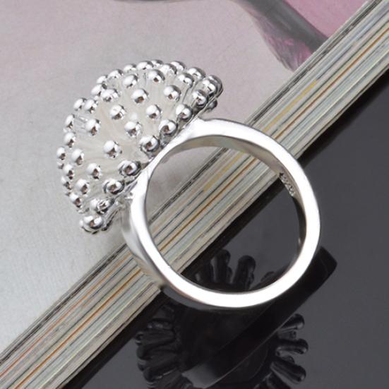 Women's Fashion Silver Plated Fireworks Daisy Pattern Ring Wedding Jewelry Gift