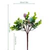 1PC Easter Eggs Branch Tree Foam Painting Easter Decoration for Easter Branch DIY Flower Arrangements Easter Desktop Decoration