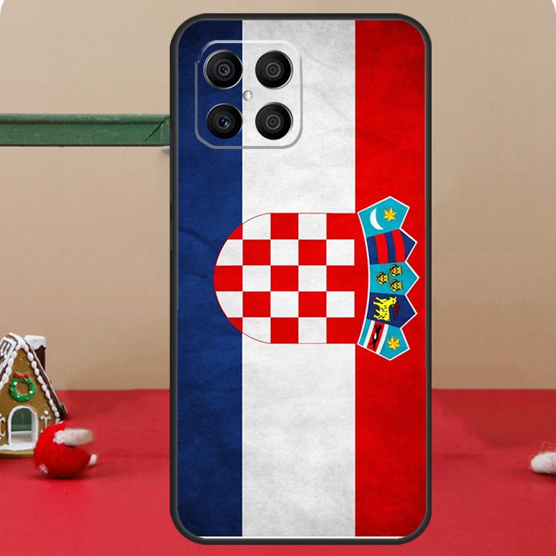 Croatia Flag Case For Honor Magic 6 7 8 Pro Honor 400 200 70 90 Lite X8c X8b X9a X9b X9c X9d Win RT Cover