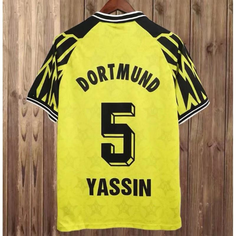 Retro Fußballtrikot Herren Damen Erwachsene Fußballhemd Vintage Dortmund BVB Klassische Trikots Riedle Muller Sammer Haaland