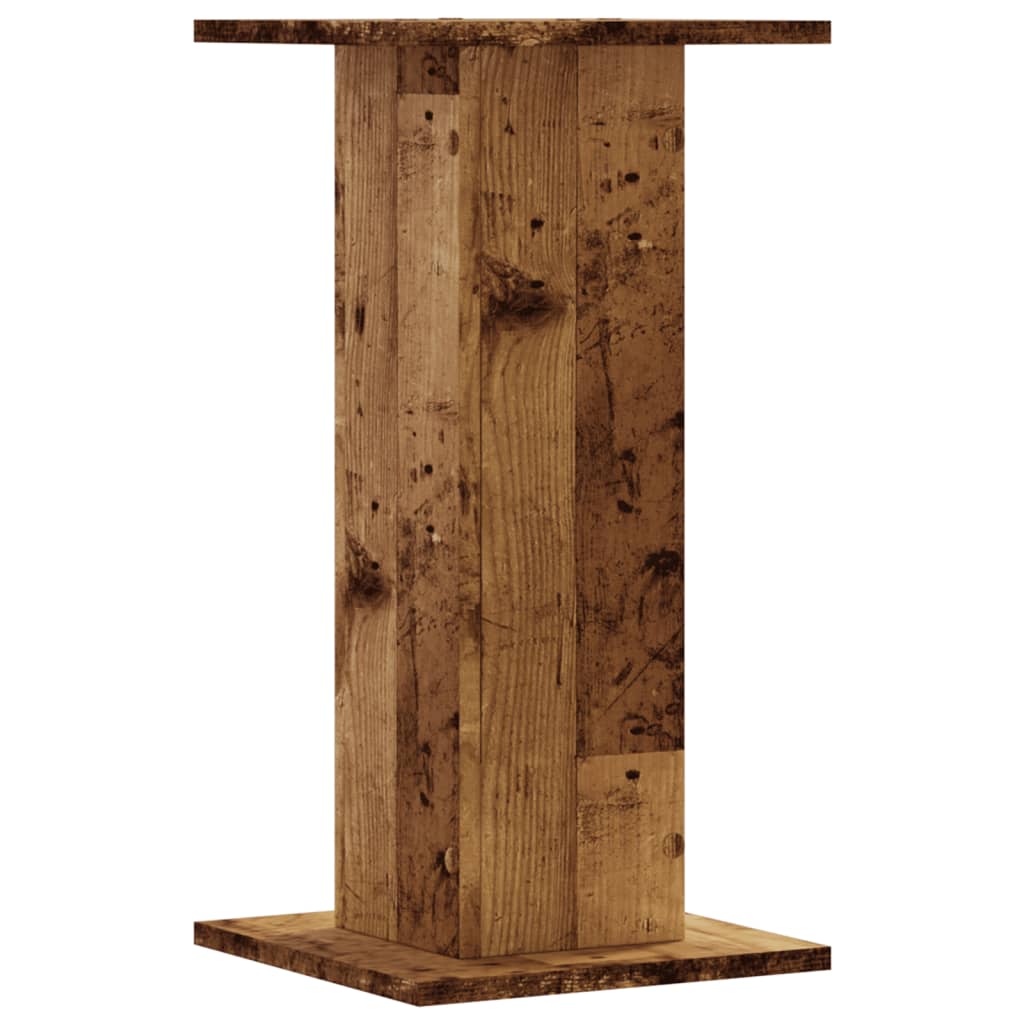 Speaker Stands (2 Pcs) Vintage Wood Look 30 X 30 X 60 Cm