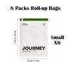 8pcs Hand-rolled Household Vacuum Compression Bag Luggage Special Travel Clothes Storage Bag Down Jacket Clothes Storage Bag