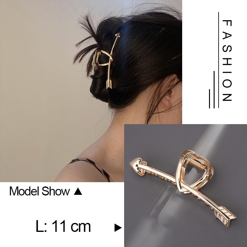 30 Stiluri Clip Mare Tip Gheară Pentru Păr Pentru Femei Accesorii de Păr Trend Metal Auriu Argintiu Punk Geometric Fluture Perle Clemă de Păr