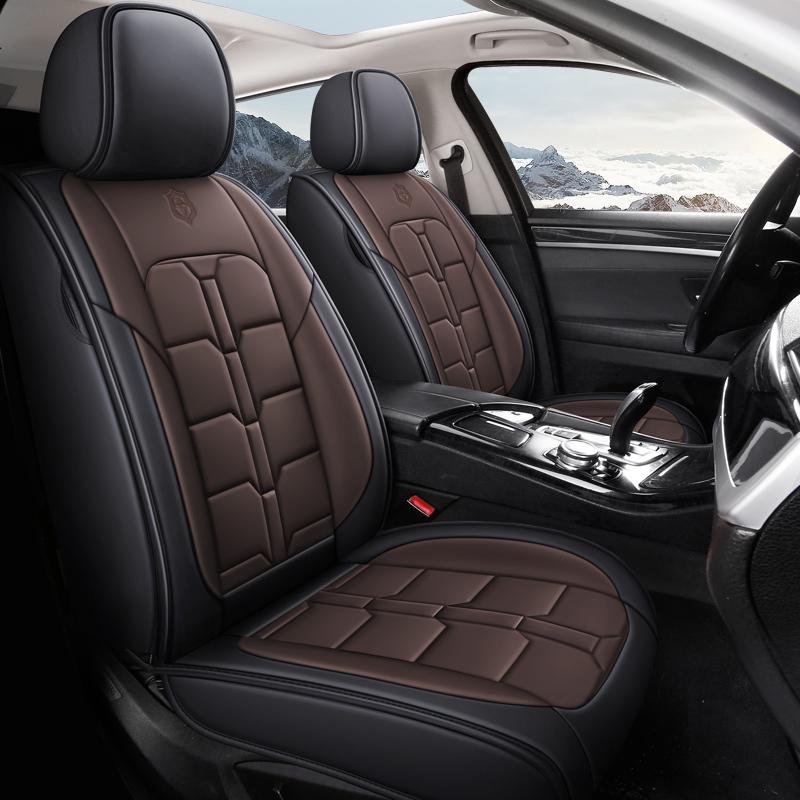 5-Seater Premium PU Leather Car Seat Covers – Luxurious, Soft, Anti-Slip & Waterproof for All Seasons