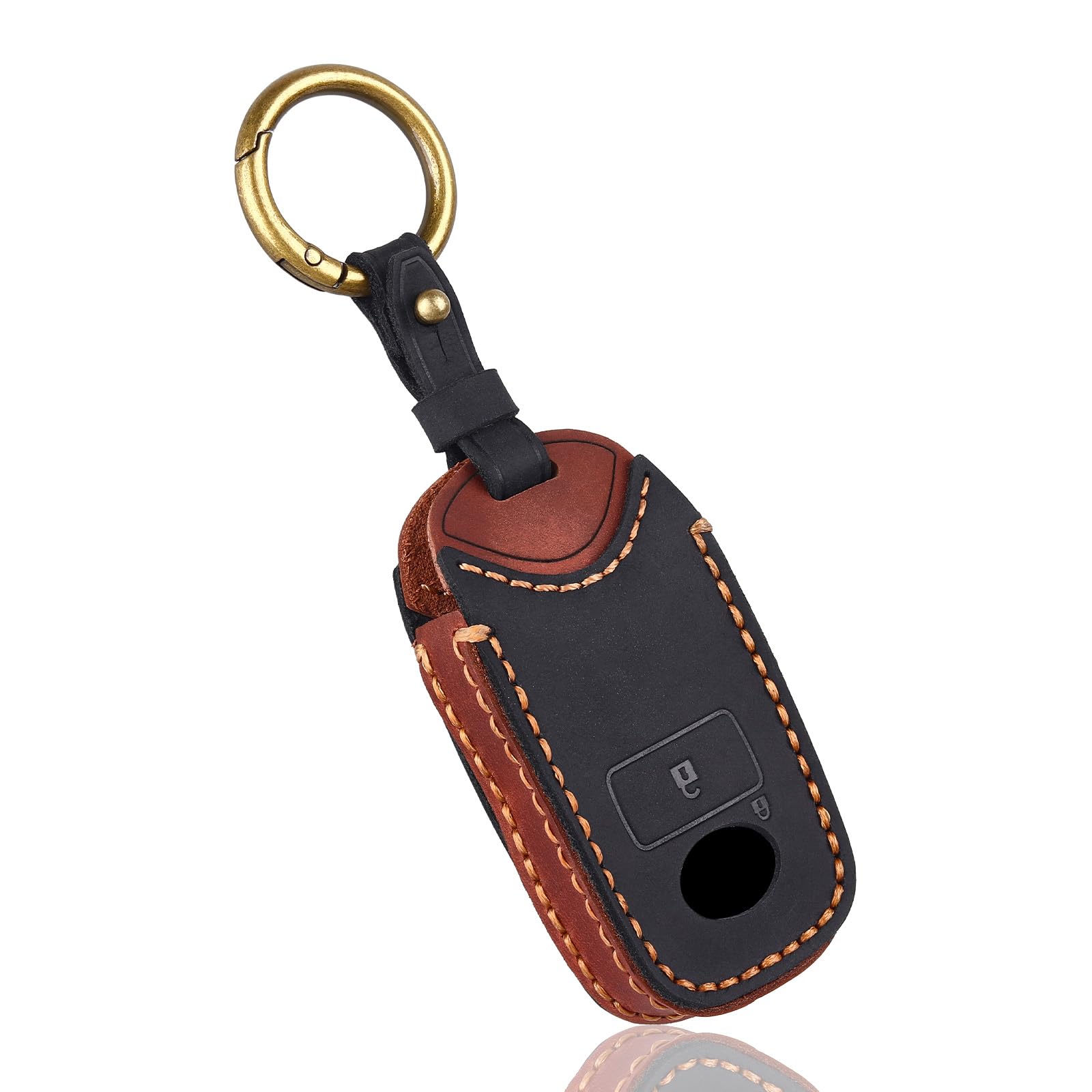 [OFF WE GO] Daihatsu/Toyota car key cover leather compatible Toyota чёрный