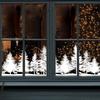 Christmas Window Cling Deer Design Sticker Snowflake Decal Holiday Window Art