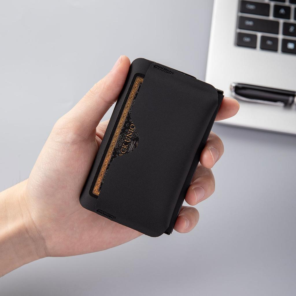 New Mini Card Bag Folding Wallet Portable Magnetic Change Bag Business Card Holder Simple Business Bank Card Bag
