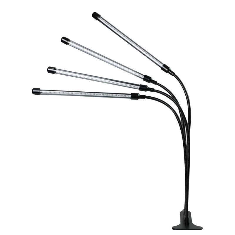 3-Head Dimmable LED Grow Light with Timer for Succulents & Herbs