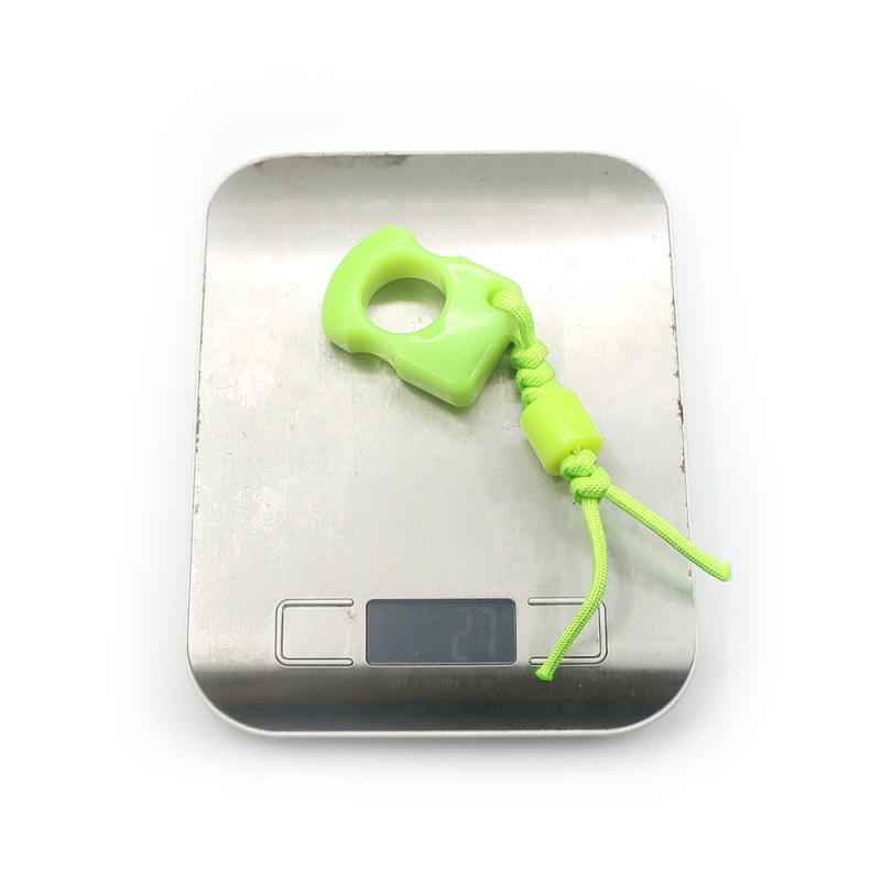 

1 шт. Инструмент для выживания на открытом воздухе Инструмент EDC Защита суставов Светящийся кулон-кольцо Брелок Ручное украшение Подвеска для сумки из паракорда зелёный