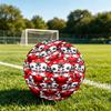 1pc Love Between Puppies Theme Soccer Ball Football, Size 5, Lightweight PVC, Outdoor Training Soccer Ball,Gift C6544