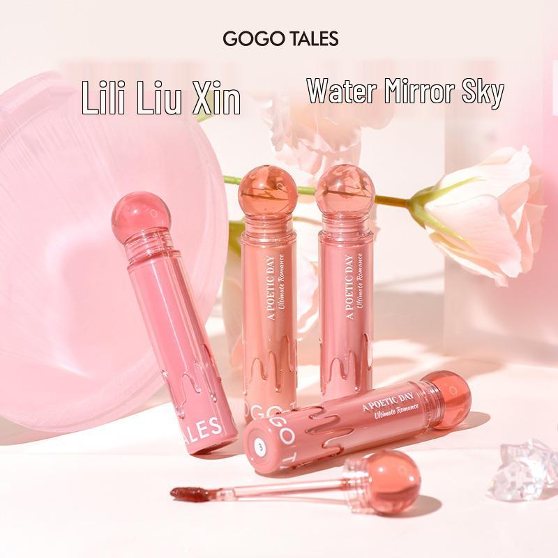 GoGo Tales Little Pink Ball Lip Gloss: Non-Sticky, Hydrating Lip Color for Students.