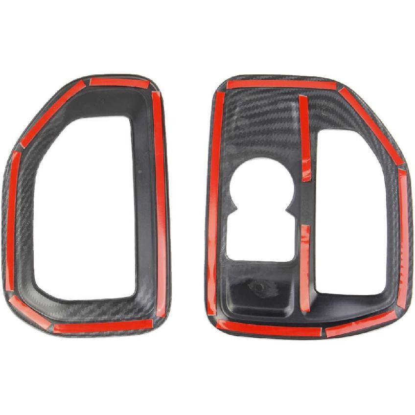 Carbon Fiber Dashboard Side Air Vent AC Outlet Cover Trim For -2025 Chevy Silverado 1500/GMC Sierra 1500 For -2025 Sierra/Silverado 2500 3500 HD(One