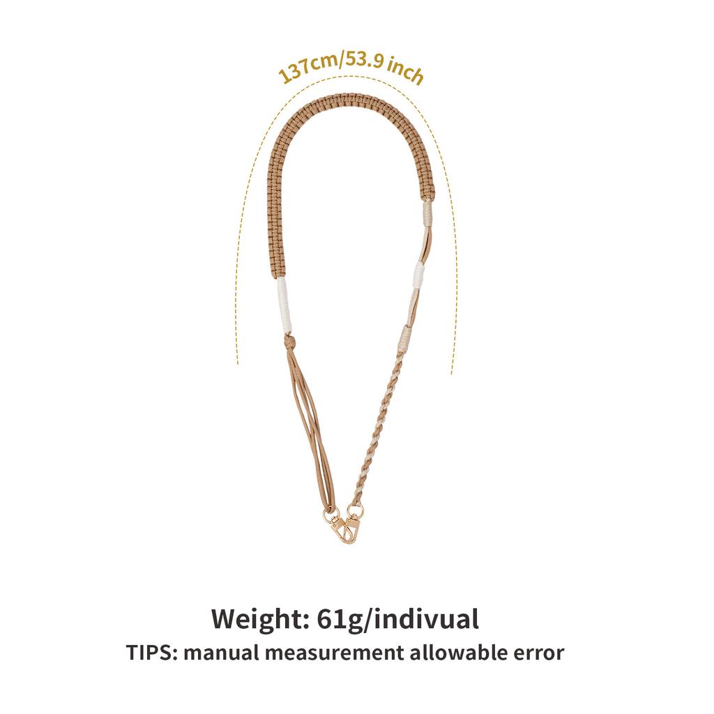 Adjustable Mobile Phone Lanyard Crossbody Hand-woven High-end Long Anti-lost Strap Fashionable and Simple Mobile Phone Chain Couple