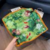 Silk scarf 71 * 71 imitation silk square scarf Korean atmosphere neck silk scarf flower pattern flower polka dot scarf