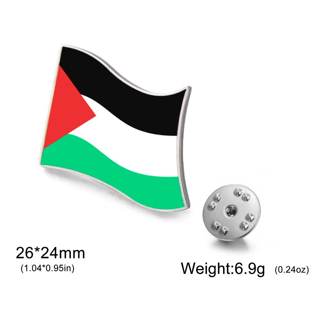 Cazador National Flag Brooch Stainless Steel Pins Brooch for Men Women Suit Collar Badges Country Flag Jewelry 2026 Wholesale