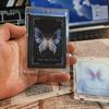 Creative Butterfly Dynamic Pattern Cards Anime Action Figure Cartoon Grating Card Bookmark Backpack Pendant Gifts for Girlfriend