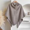 Soft Triangle Scarf Solid Color Sweater Shawl Cape Fashion Knitted Shawl