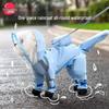 Four-Legged Dinosaur Dog Raincoat with 3D Tail – Waterproof for Medium & Large Breeds