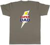Dad Unisexs TShirt Lightning Bolt Super Dad Fathers Day Birthday Unisex Tee Gift