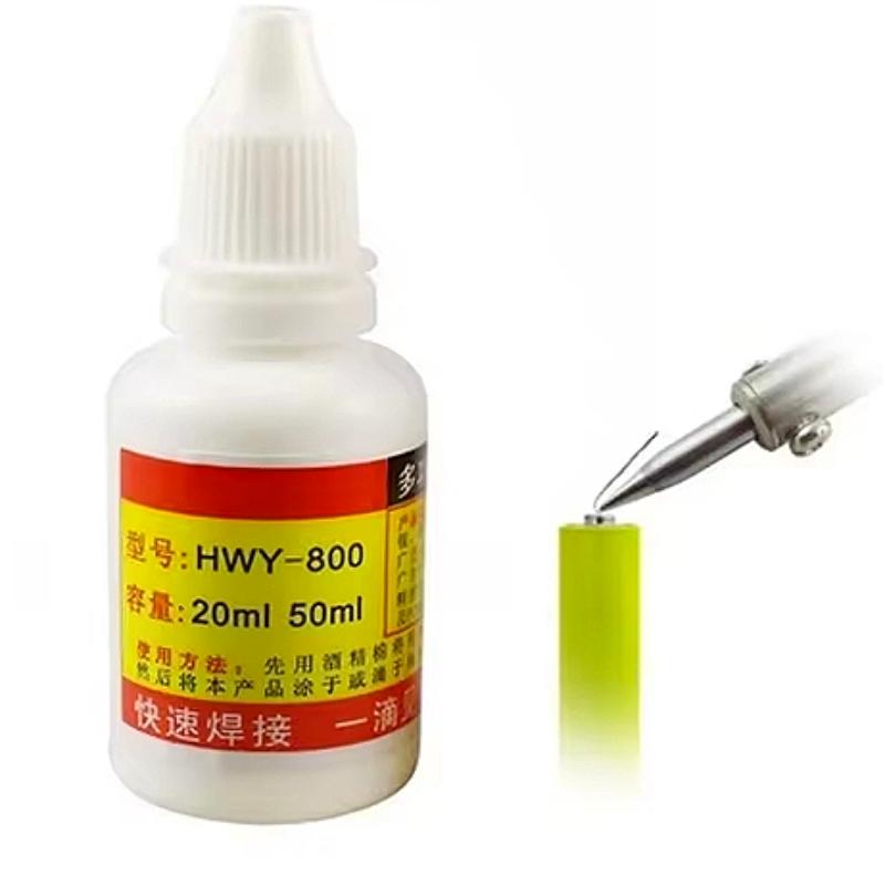 1/2/3pcs 20ml Stainless Steel Liquid Flux Welding Solder Non-toxic Copper HWY-800 Paste Flux Liquid Solders Water Liquid Solders