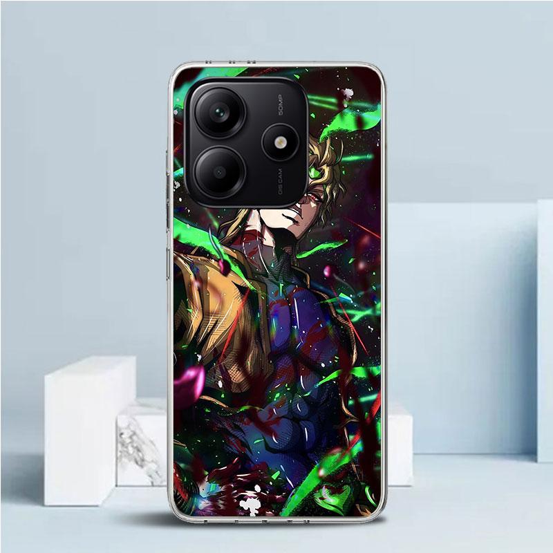 JoJo Adventure Dio Diego Brando Měkký kryt pro telefon Xiaomi Redmi Note 15 14 13 12 Pro Plus 14S 11S 11T 11E 10S 10 4G Vzor