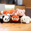 Sloth Husky Raccoon Bear Plush Pig Panda Stuffed Animal Doll Lovely Plush Lying Animal  Kids Toy