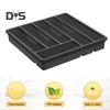 Kitchen Flatware Utensil Holder with Lid 6 Compartments Drawer Countertop Chopstick Spoon Fork Cutter Cutlery Storage Box Covered Organizer Tray