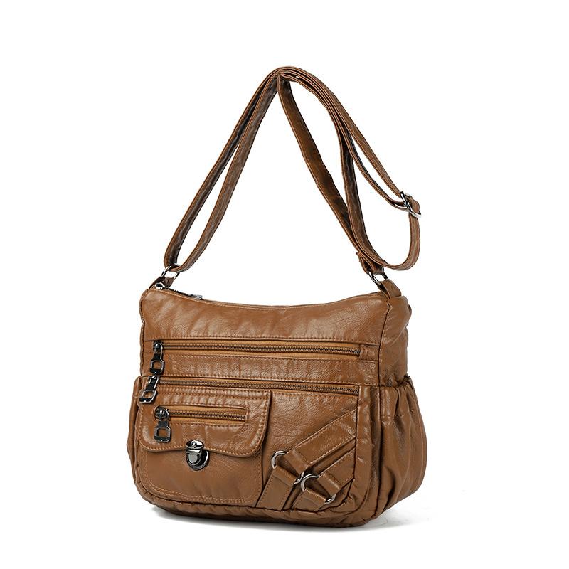 

Женская сумка кроссбоди большой вместимости с несколькими карманами, на плечо, сумка для мамы среднего возраста жёлтый