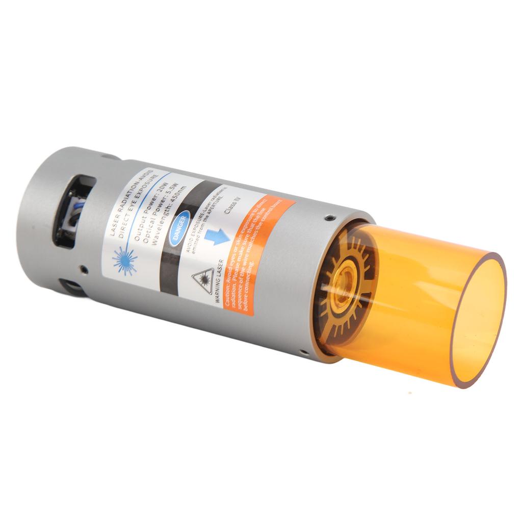 Laser Module 5.5W Compressed Spot Fast High Accuracy Fixed Focus Laser Cutter Module for 2108 3020 4540 CNC Engraver 12V