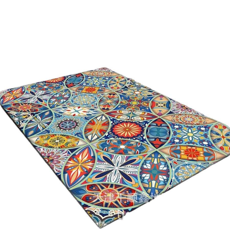 

Богемный стиль Кристальный бархат Придверный коврик - Грязеотталкивающий и Легкий в уходе Высококлассный Входной коврик 60*90 cm (Thickened Crystal Velvet)