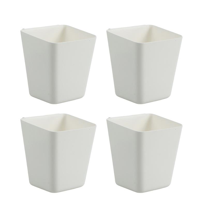 1/2/4pcs Desk Side Small Hanging Basket Kitchen Bathroom Miscellaneous Storage Box Durable Smooth Pen Holder Storage Baskets