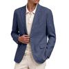 Herren Business Casual Langarm Revers mit Kerbe Dekorative Tasche Anzugjacke für Frühling und Herbst