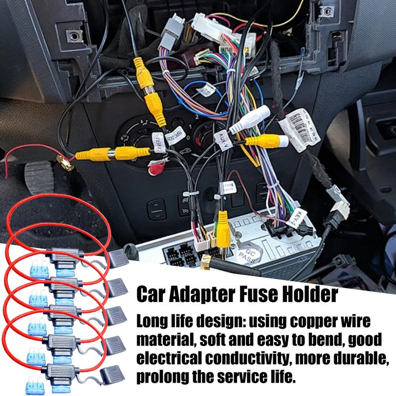 Inline Fuse Holder 5X Automotive Fuse Holders Protecting Circuits And Electrical Equipment With Cover For Car Ship RV