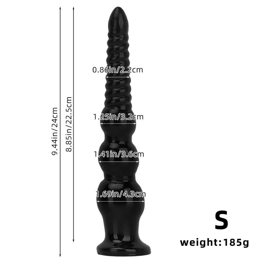 Soft PVC Anal Plug Butt Plug Trainer for Men and Women Adult Sex Toy 18+