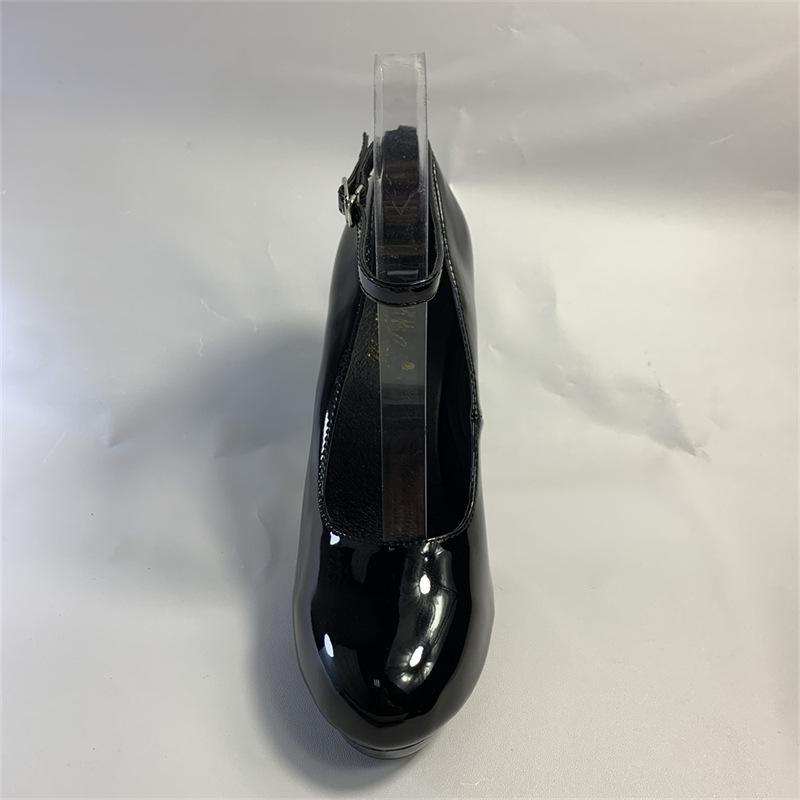 2025 New Single Shoes Solid Color Low-top Thin-heeled Viscose Shoes Round Head Black Banquet High Heels