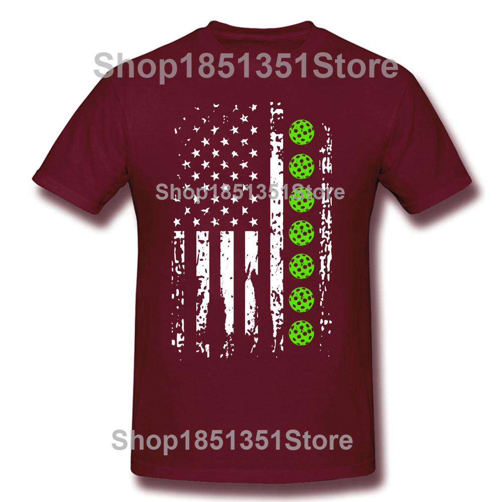 Funny Flag Pickleball Player T Shirts Graphic Cotton Streetwear Short Sleeve Birthday Gifts Summer Style Tshirt Mens Clothing