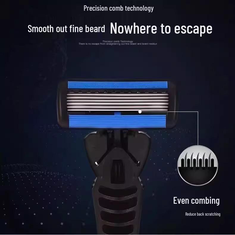 Imported Universal Six-Layer and Seven-Layer Blade Manual Razor with Holder