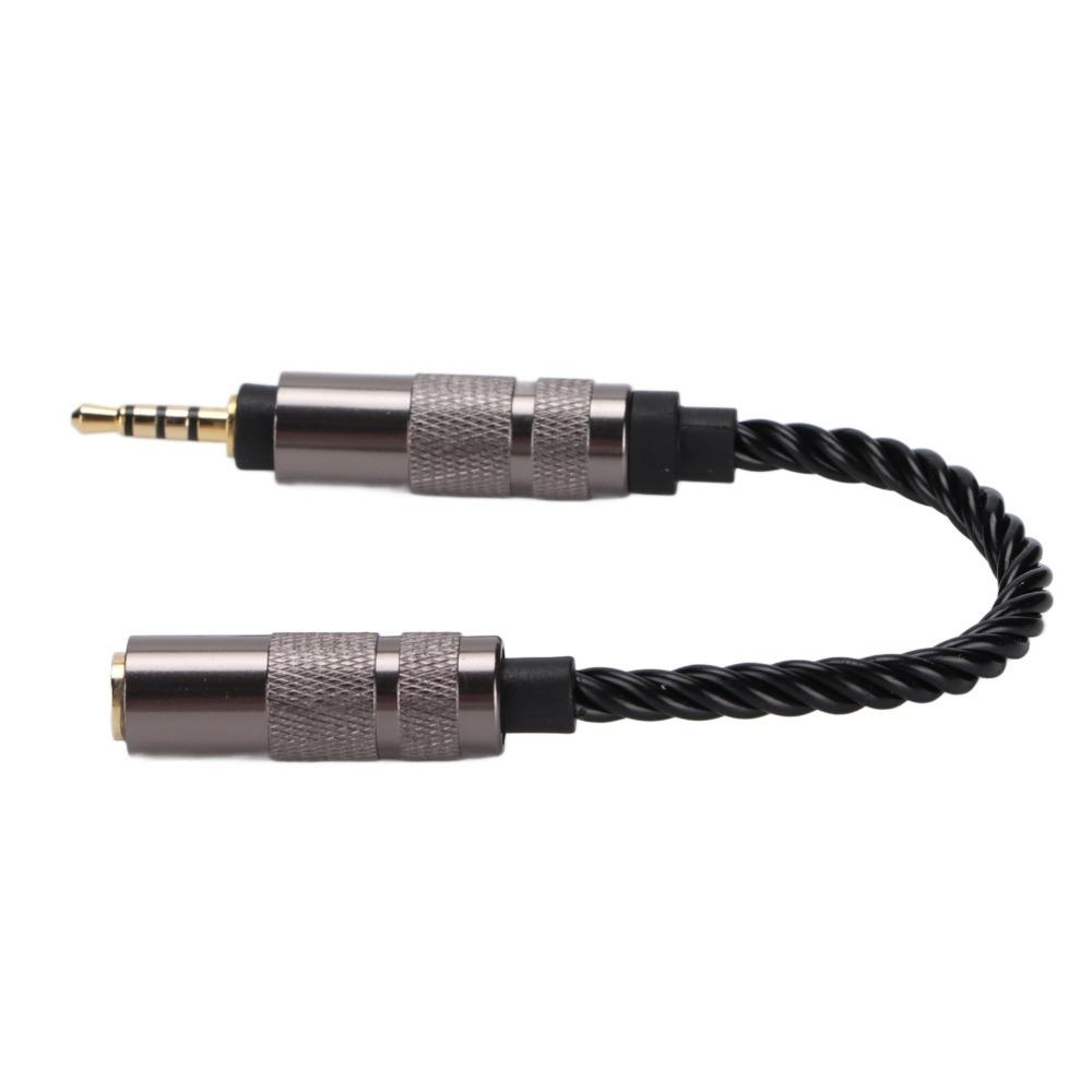 High Stereo Audio Headphone Adapter Cord Lossless Sound 4 Strands of Stranding Cable Home