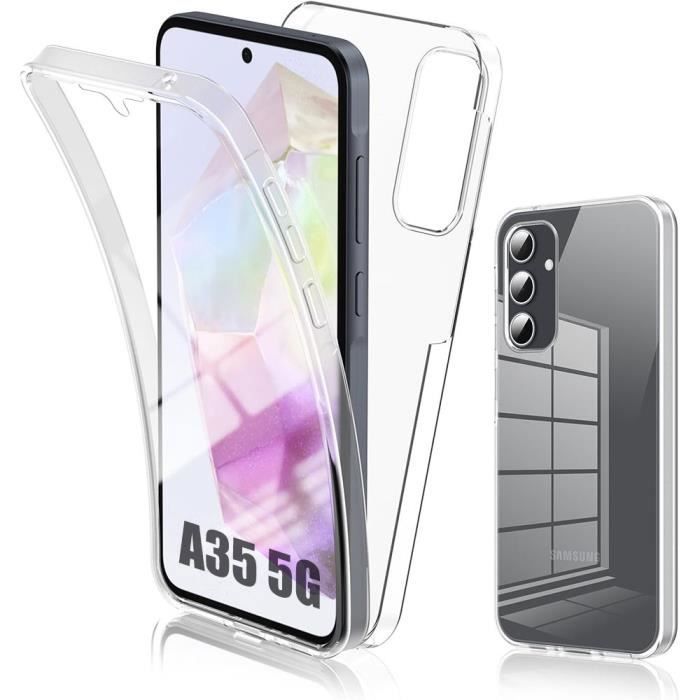 Coque intégrale - BOOLING - pour Samsung Galaxy A35 5G - Protection 360° - Antichoc - Transparent
