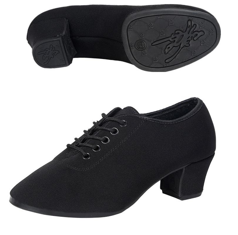 Comfort Latin Dance Shoes Woman Teacher Adult Oxford Shoes Modern Square Ballroom Canvas Women Shoes Comfortable Sneakers Female