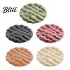 Washable Rabbit Fur Bed Cushion Round Faux Cat Mat Pet Rug Soft Fluffy Non-Slip Non