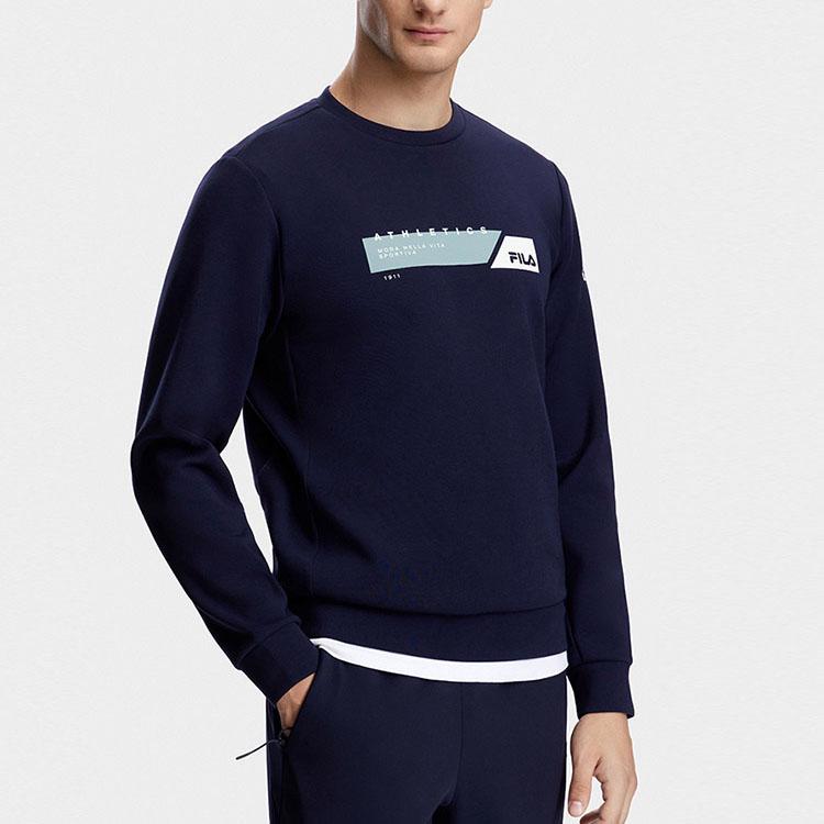 New FILA Sweatshirt Men's Royal Blue A11M341203F-NV