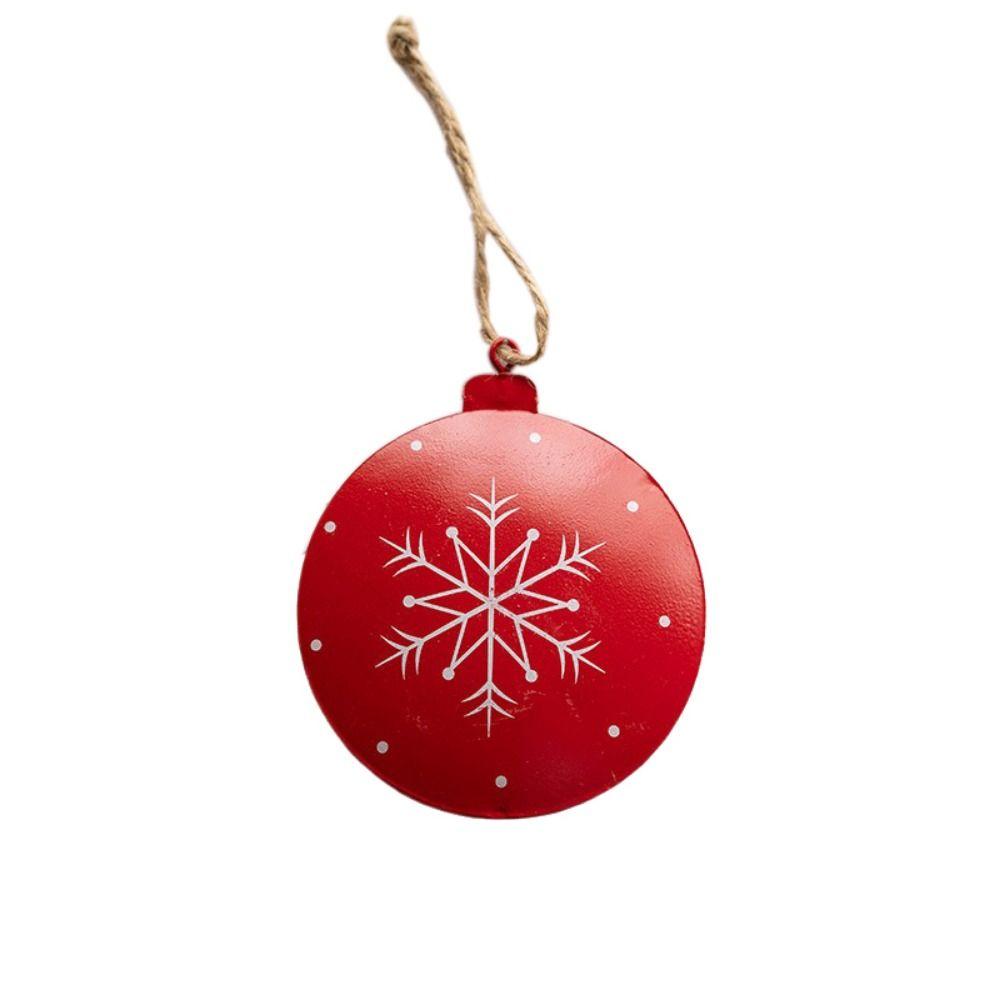 Nordic Style Christmas Five-pointed Star Pendant Snowflake Pendant  Party