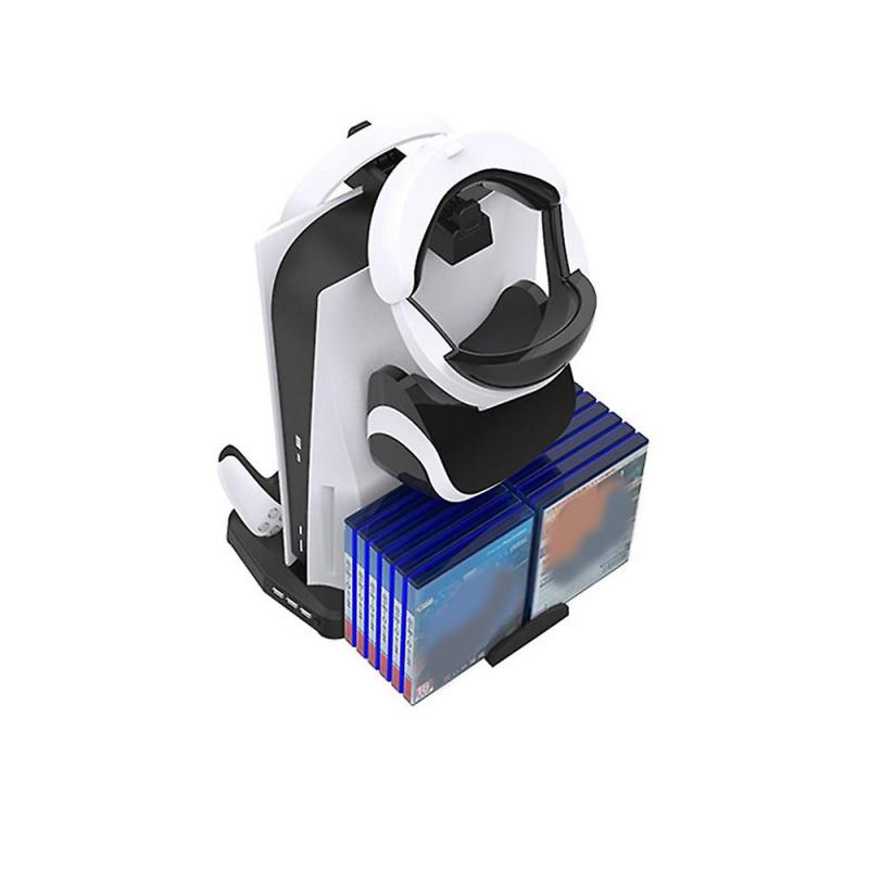 Charging Stand with Cooling Fan Charger Dock Station Game Rack for