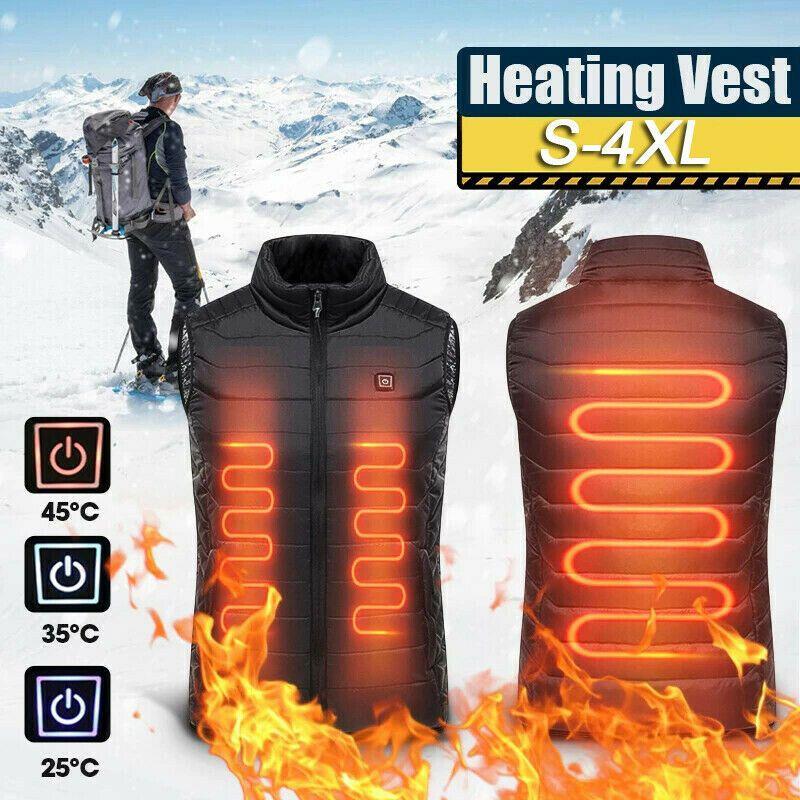 Women Mens Heated Vest Comfortable Usb Electric Jacket For Outdoor Winter Warmth