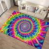 Colorful Rainbow Mandala Design Carpet for Living Room Decor Suitable for use as an anti-slip for living room bedroom sofas