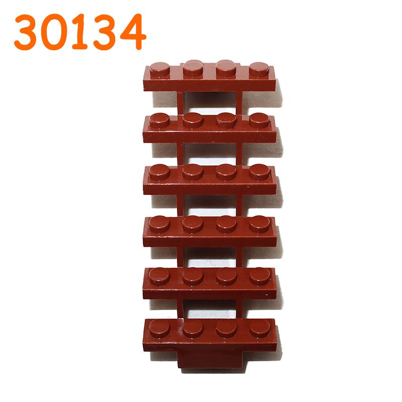 Non-Toxic Railing Stair Barrier Ladder Guard Bar Castle Garden Farm Military Building Block Moc Part Fence City Accessories Assemble Brick